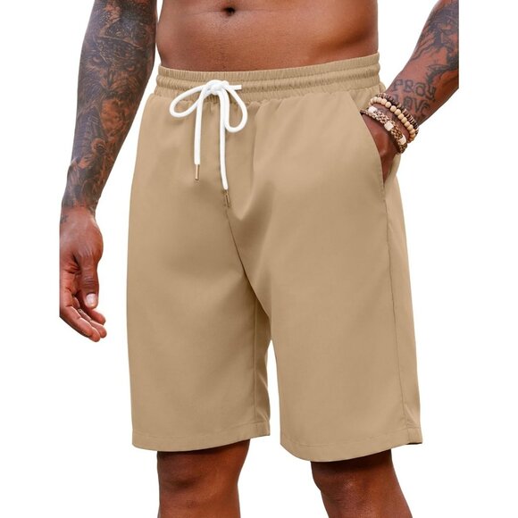 Coofandy Men's Running Athletic Gym Workout  Fitted Exercise Shorts - Picture 1 of 7